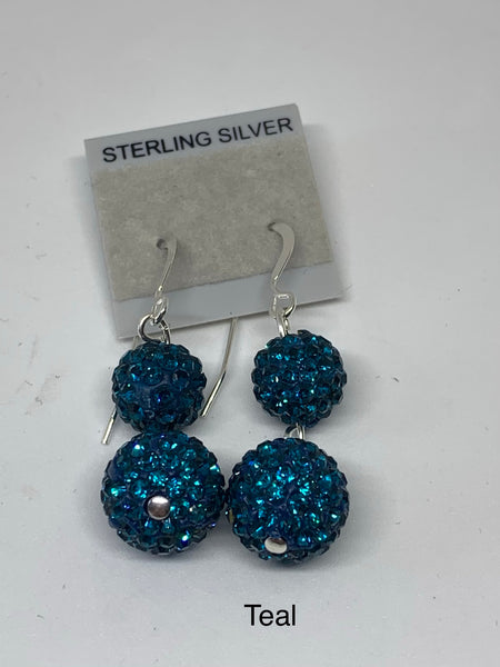 Double Sparkle Earrings (many colors available)