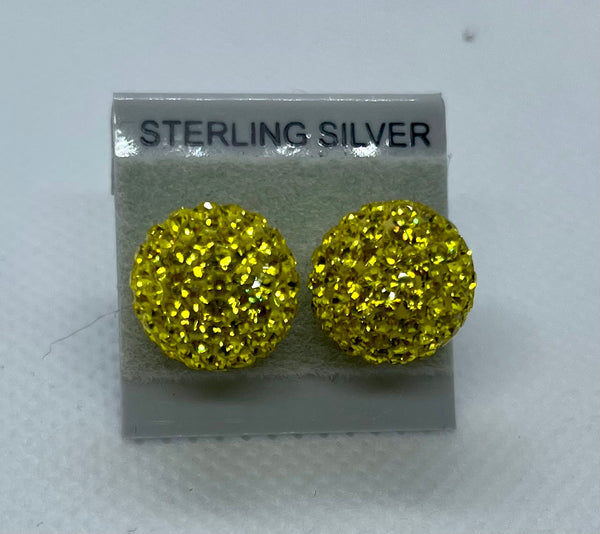 Sparkle Stud Earrings 12mm