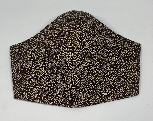 Vines Dark Brown - FACE MASK