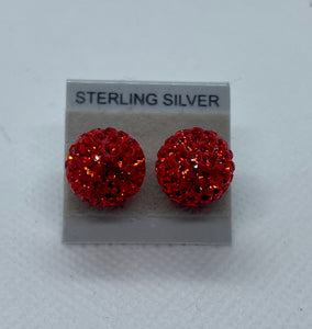 Sparkle Stud Earrings 12mm