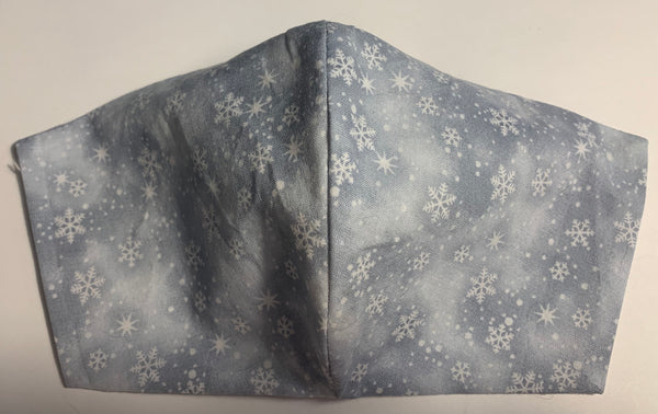 Snowflakes Grey - FACE MASK